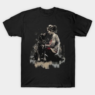 Girl with Dog, Dog Mum T-Shirt